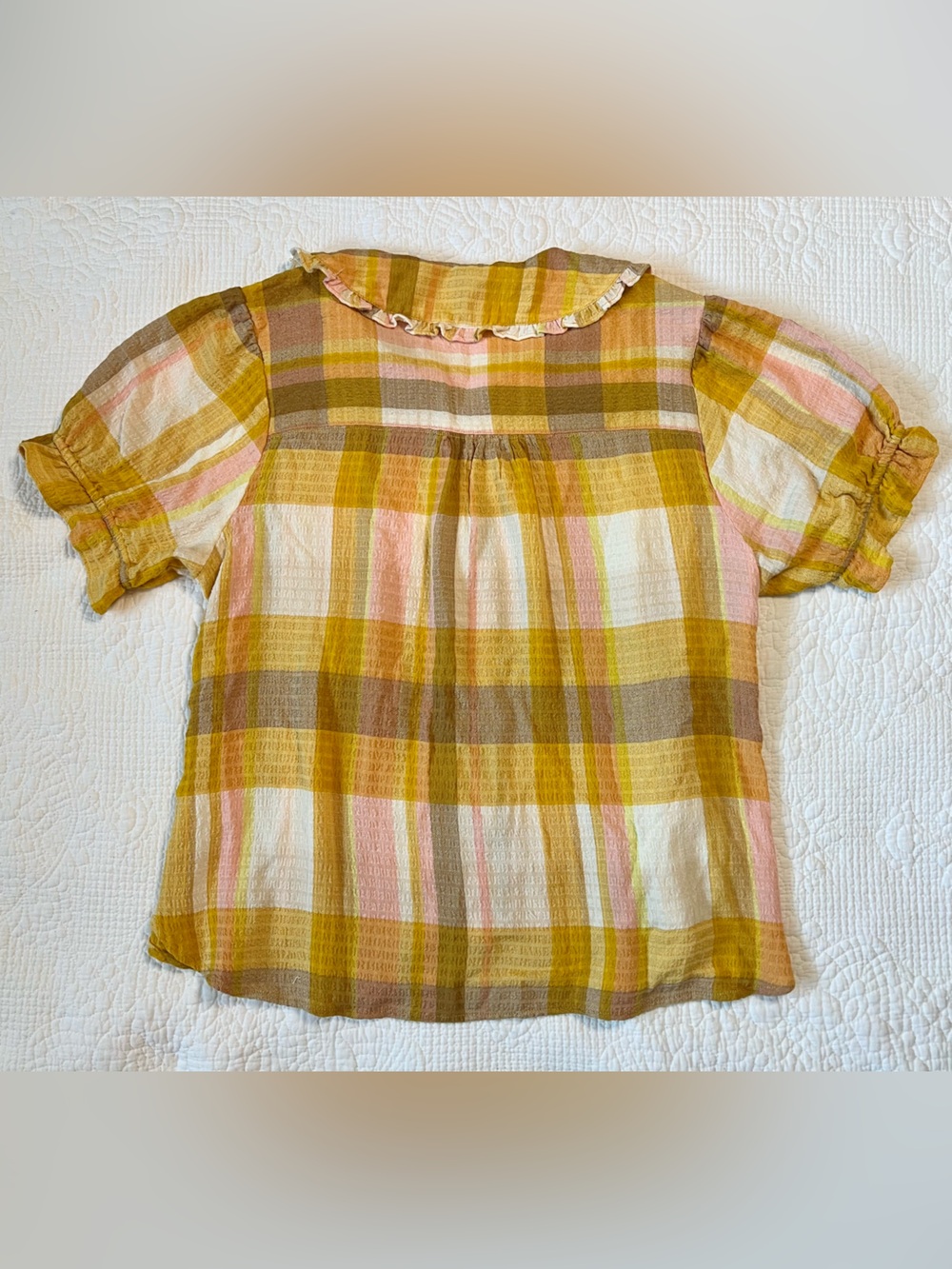 Pilcro Anthropologie Keira Plaid Blouse - Picture 6 of 9
